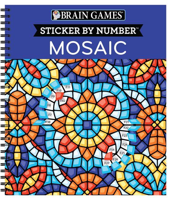 Vorderes Coverbild Brain Games - Sticker by Number: Mosaic (20 Complex Images to Sticker)