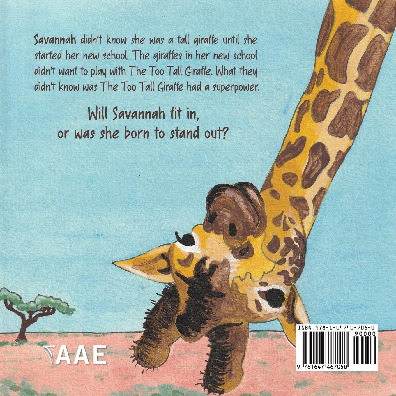 Rückseitencover The Too Tall Giraffe