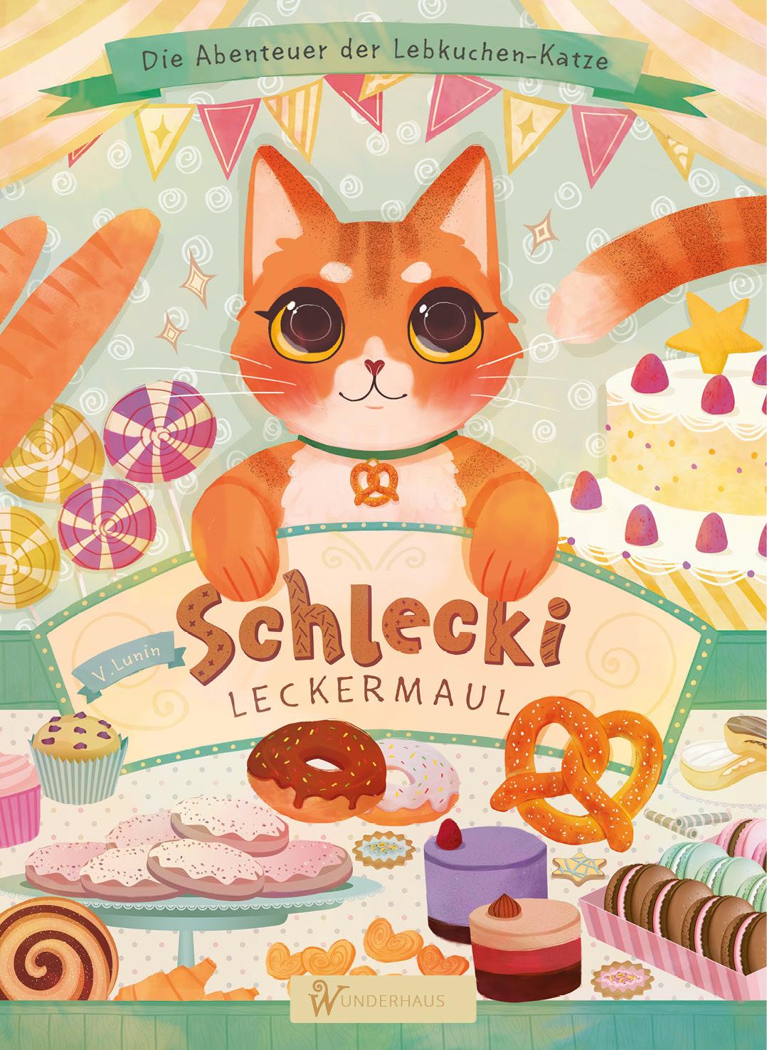 Vorderes Coverbild Schlecki Leckermaul. Die Abenteuer der Lebkuchen-Katze