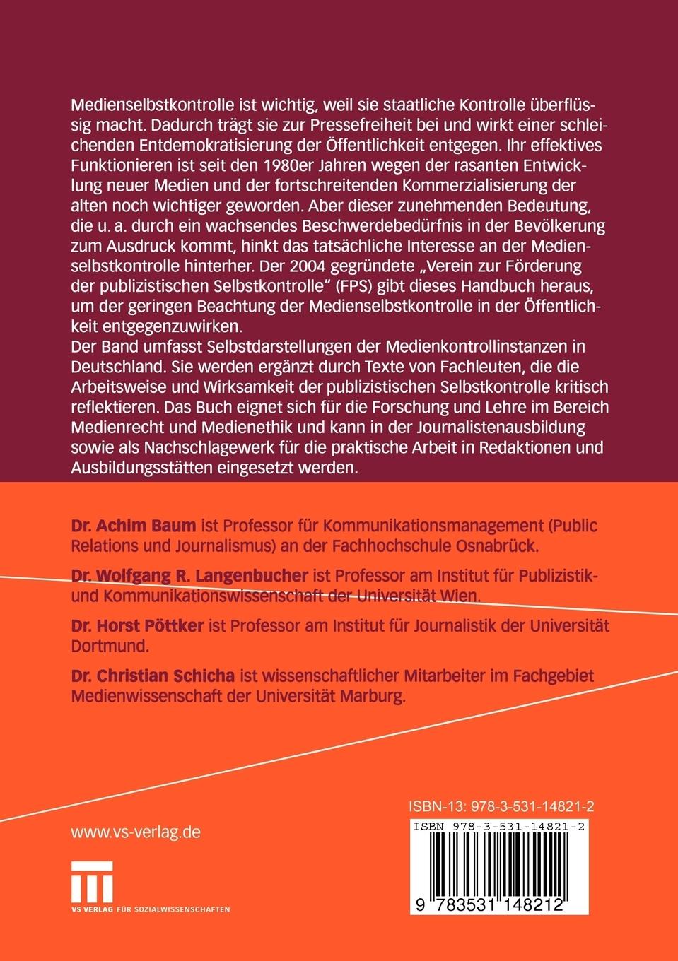 Rückseitencover Handbuch Medienselbstkontrolle