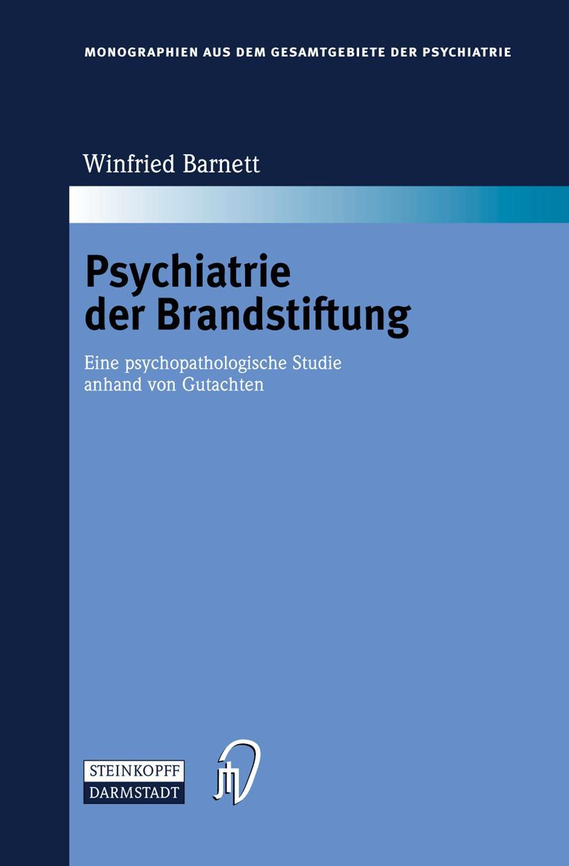 Vorderes Coverbild Psychiatrie der Brandstiftung