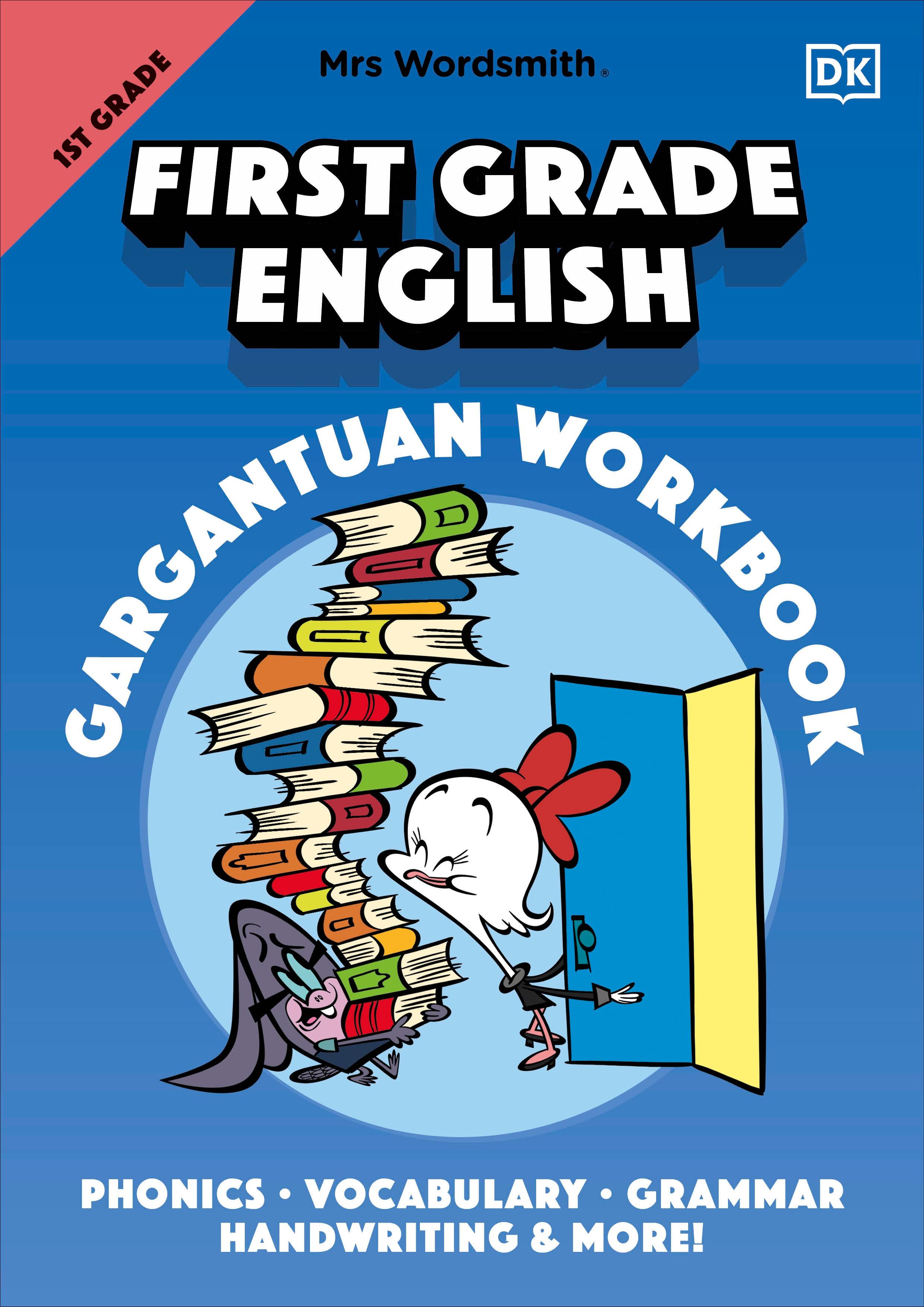 Vorderes Coverbild Mrs Wordsmith First Grade English Gargantuan Workbook