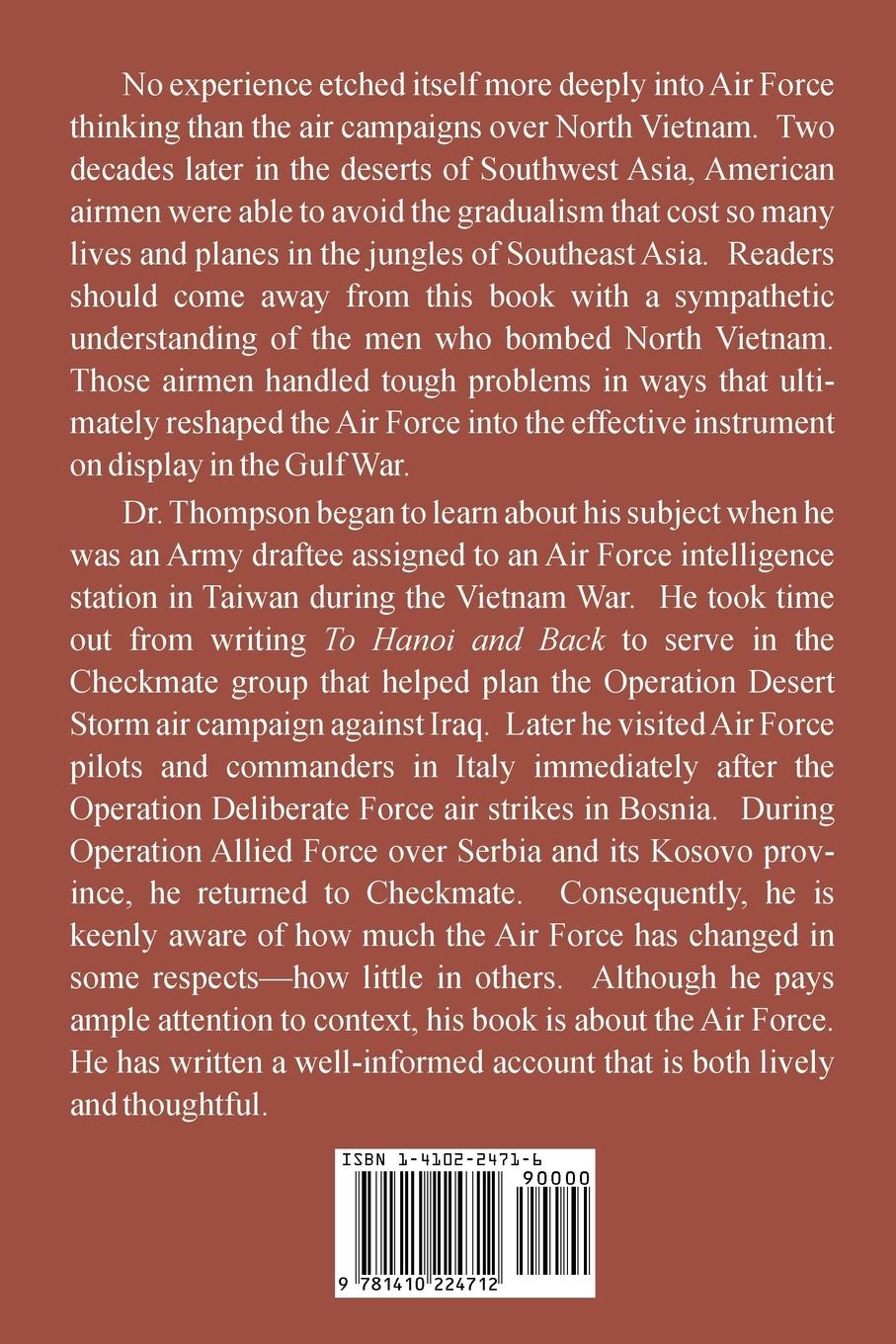 Rückseitencover To Hanoi and Back