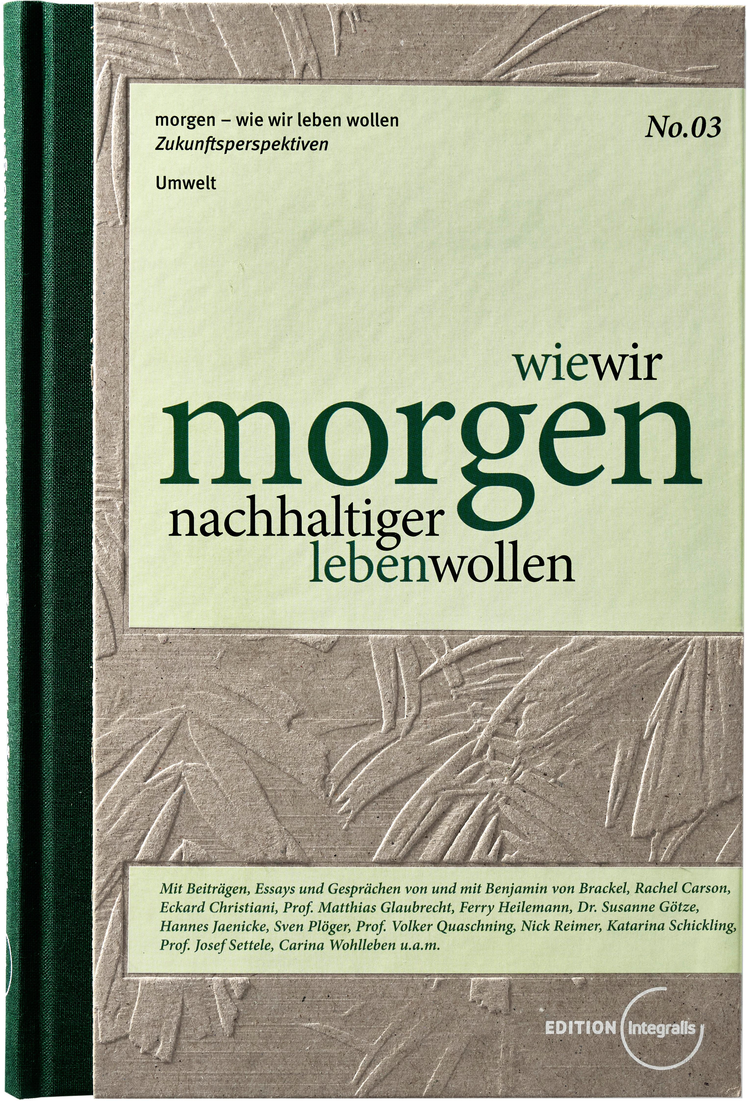 Vorderes Coverbild wie wir morgen nachhaltiger leben wollen