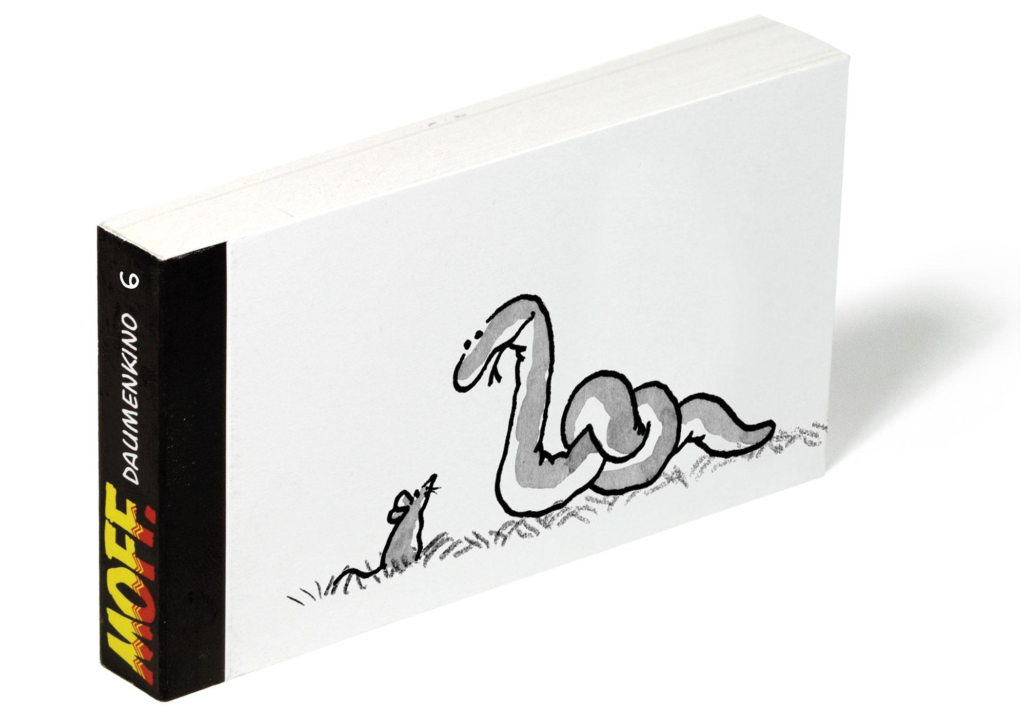 Vorderes Coverbild MOFF. Daumenkino Nr. 6 - Schlange & Maus - wer zuletzt lacht.