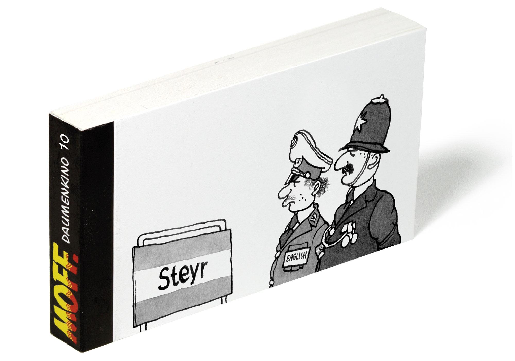 Vorderes Coverbild MOFF. Daumenkino Nr. 10 - Die Polizisten - Englisch für Anfänger