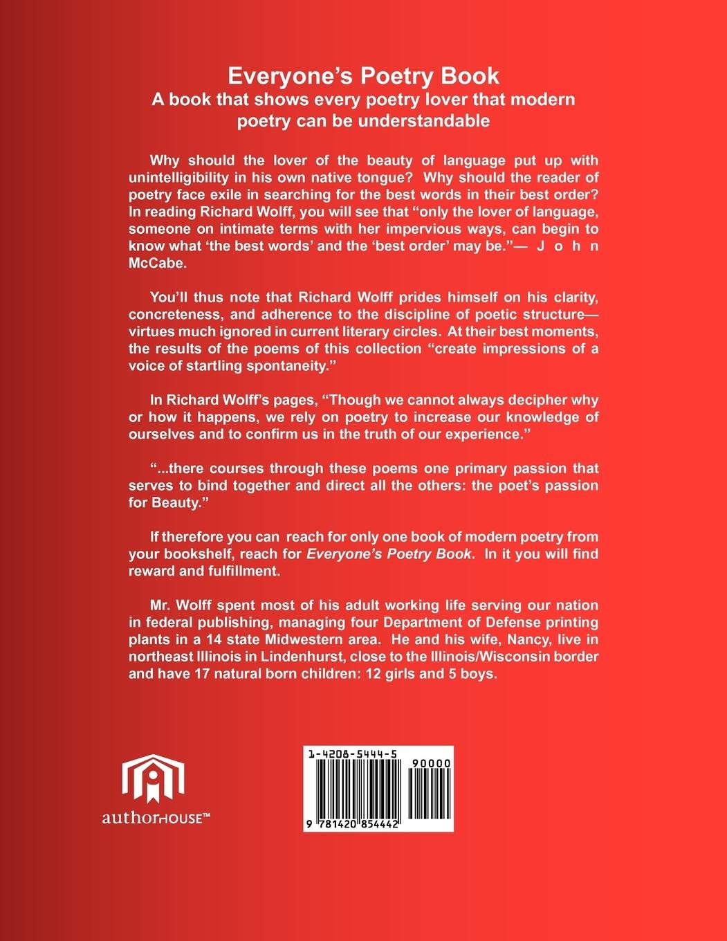 Rückseitencover Everyone's Poetry Book