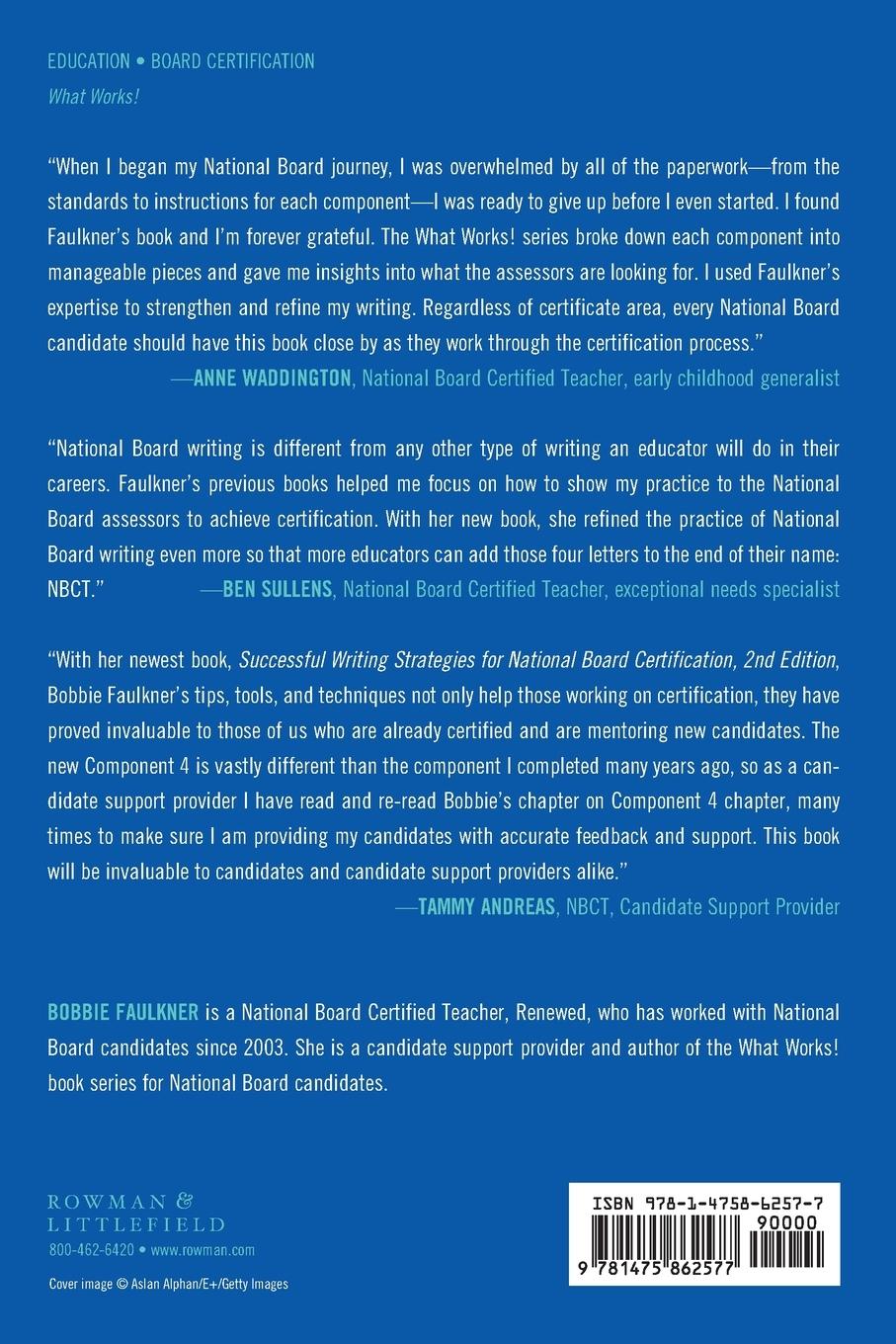 Rückseitencover Successful Writing Strategies for National Board Certification