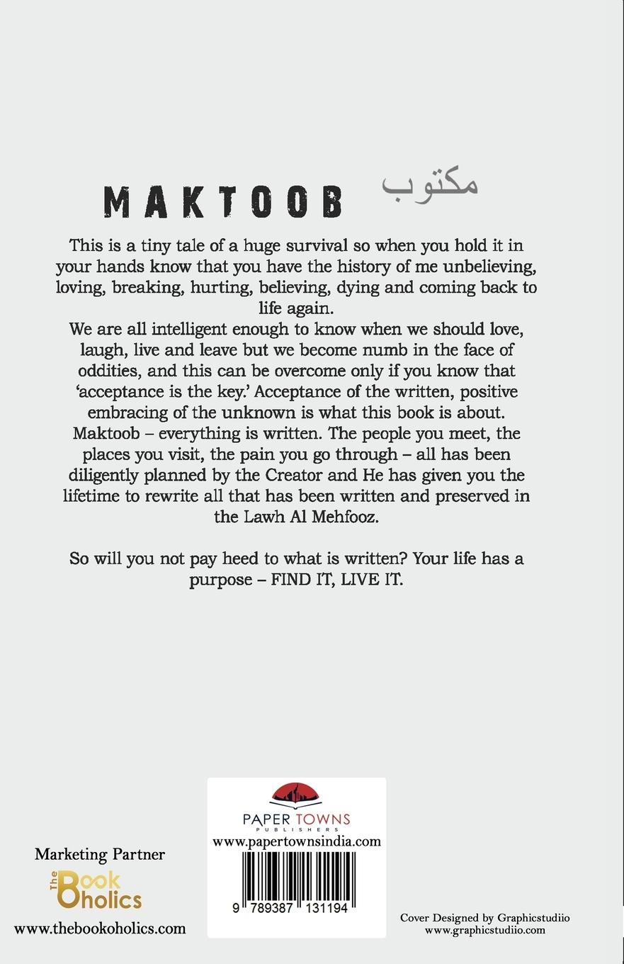 Rückseitencover Maktoob