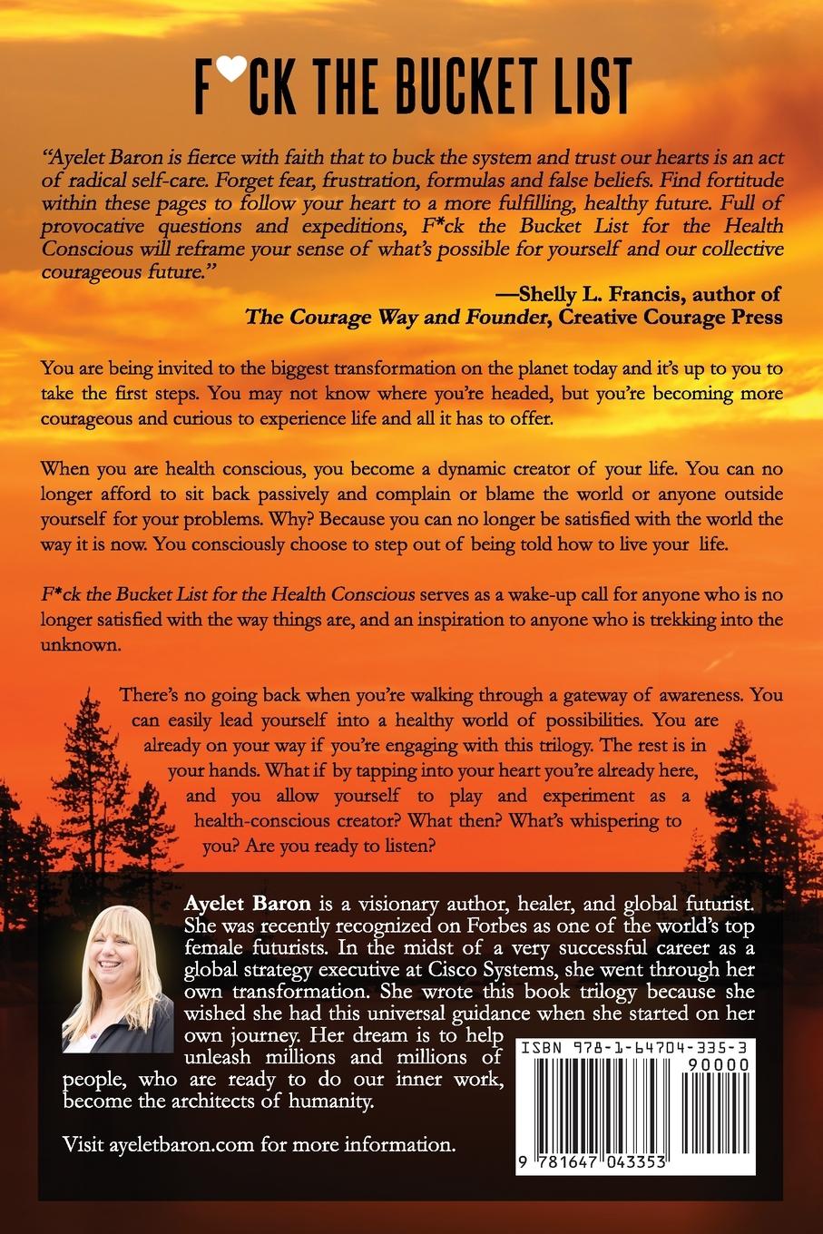 Rückseitencover F*ck the Bucket List for the Health Conscious