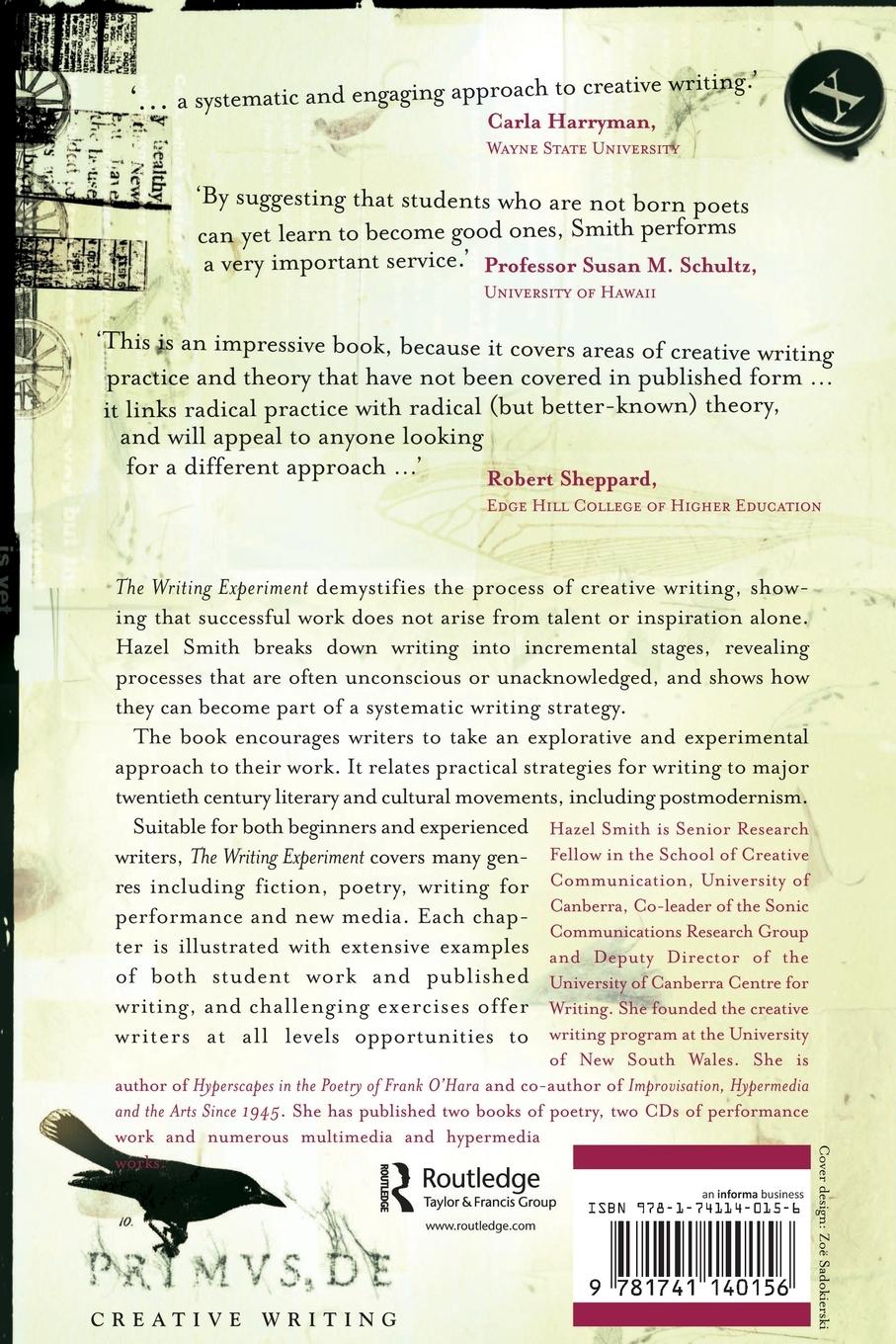 Rückseitencover The Writing Experiment