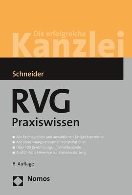 Vorderes Coverbild RVG Praxiswissen