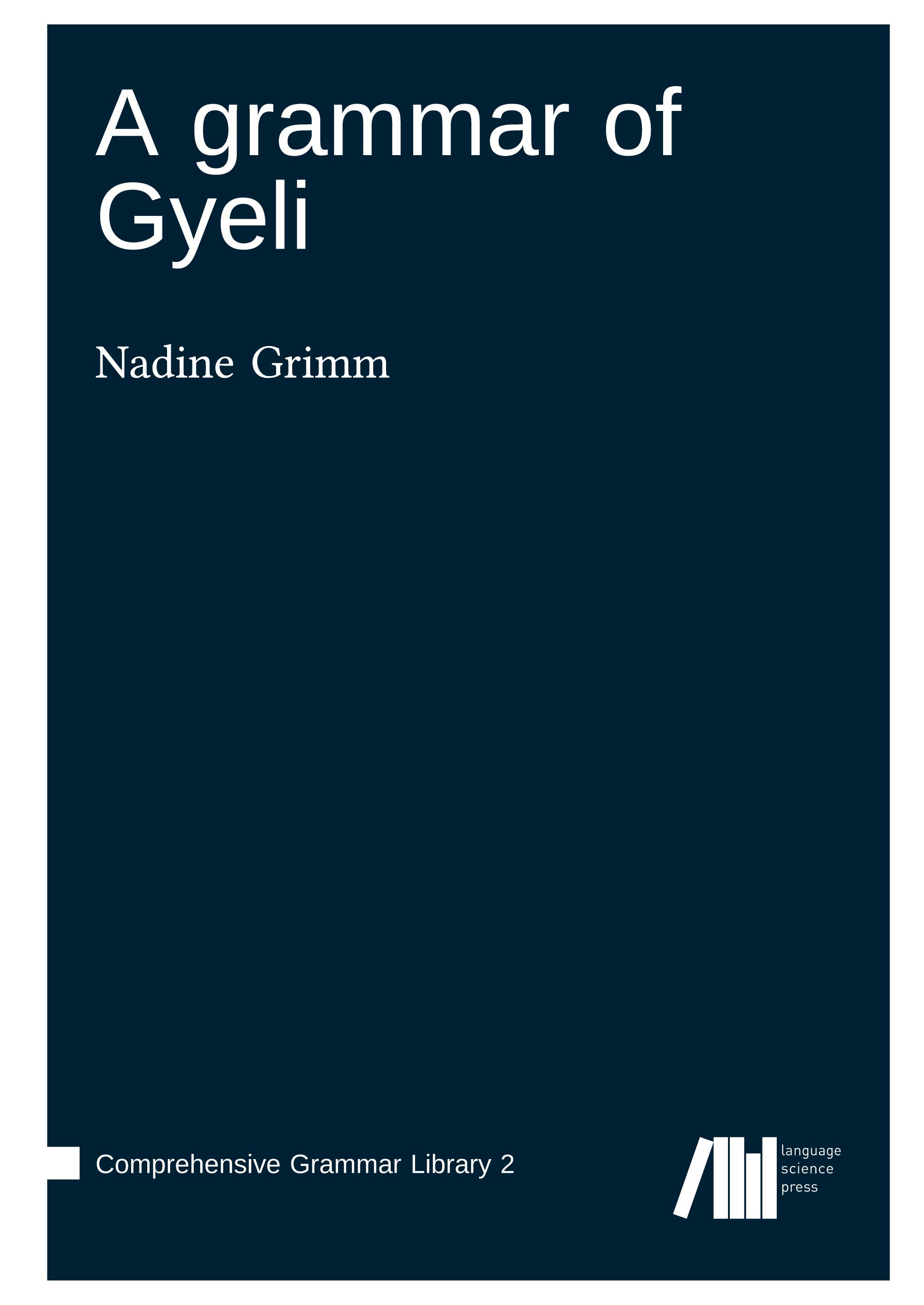 Vorderes Coverbild A grammar of Gyeli