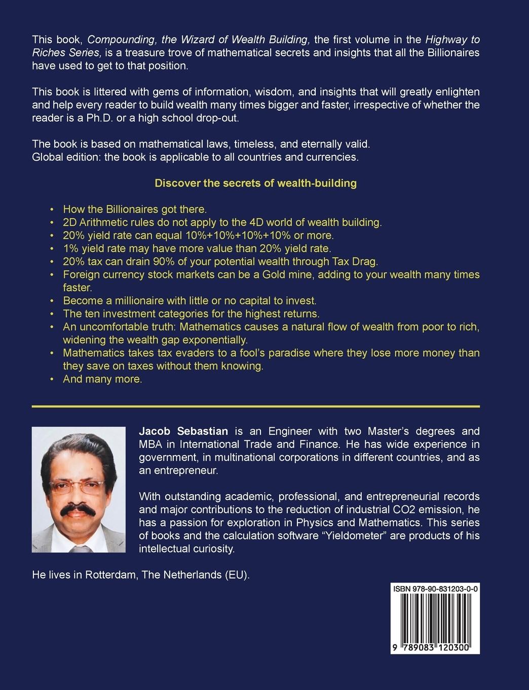 Rückseitencover COMPOUNDING, THE WIZARD OF WEALTH BUILDING