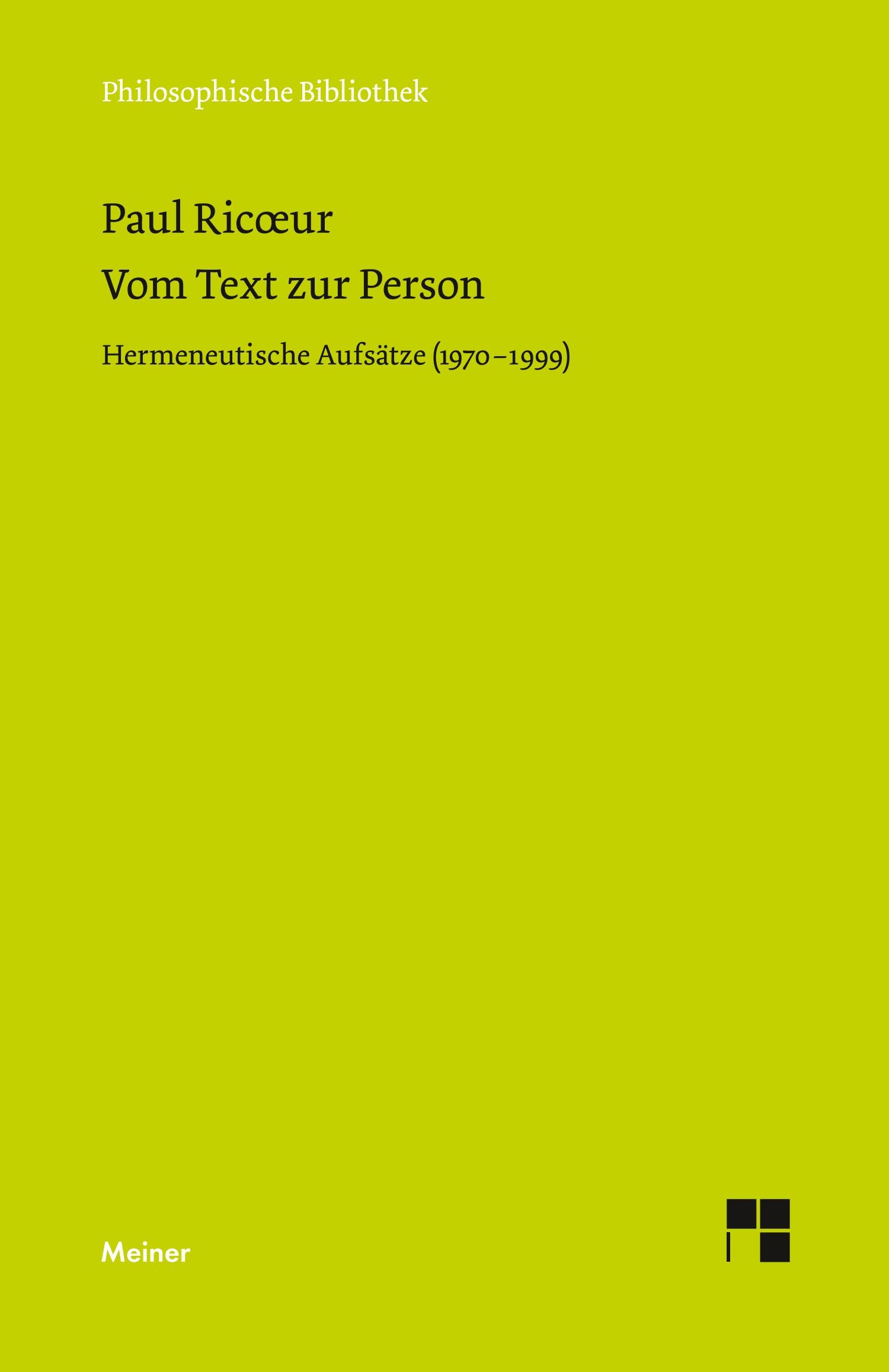 Vorderes Coverbild Vom Text zur Person