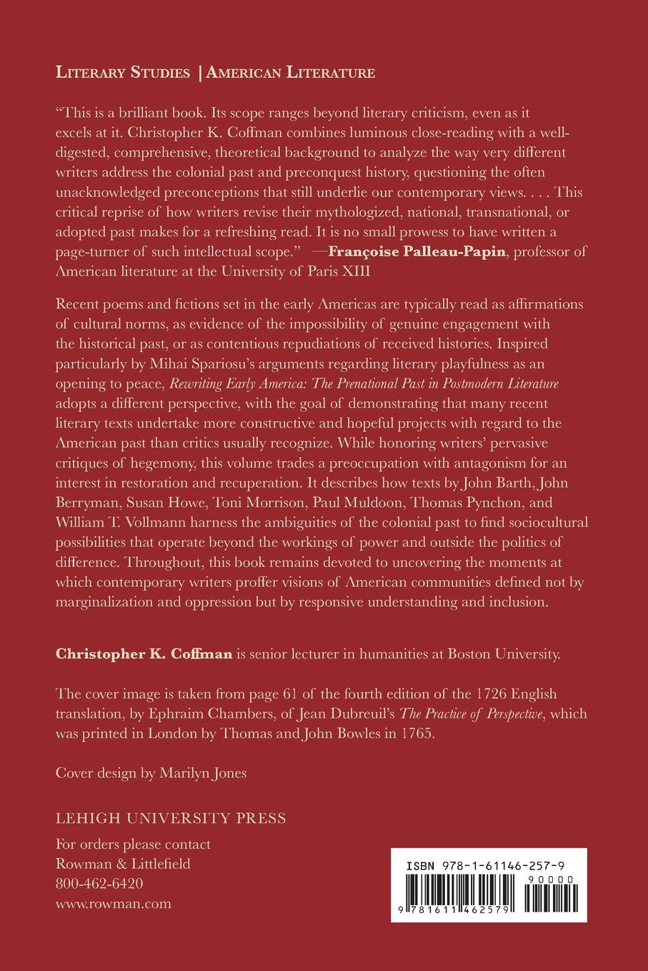 Rückseitencover Rewriting Early America