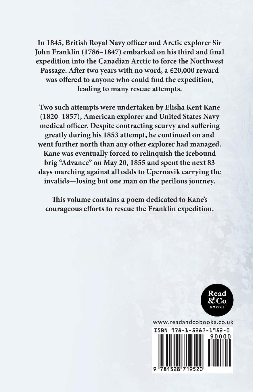 Rückseitencover The Arctic Queen -  A Poem Dedicated to Elisha Kent Kane, in Search of Sir John Franklin