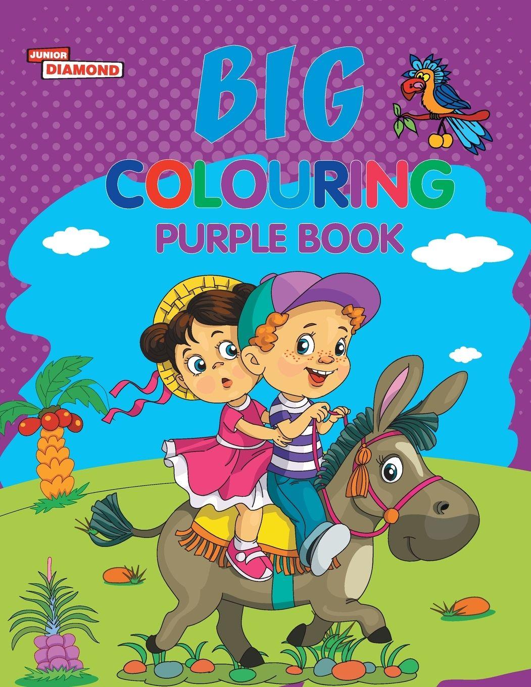 Vorderes Coverbild Big Colouring Purple Book for 5 to 9 years Old Kids| Fun Activity and Colouring Book for Children