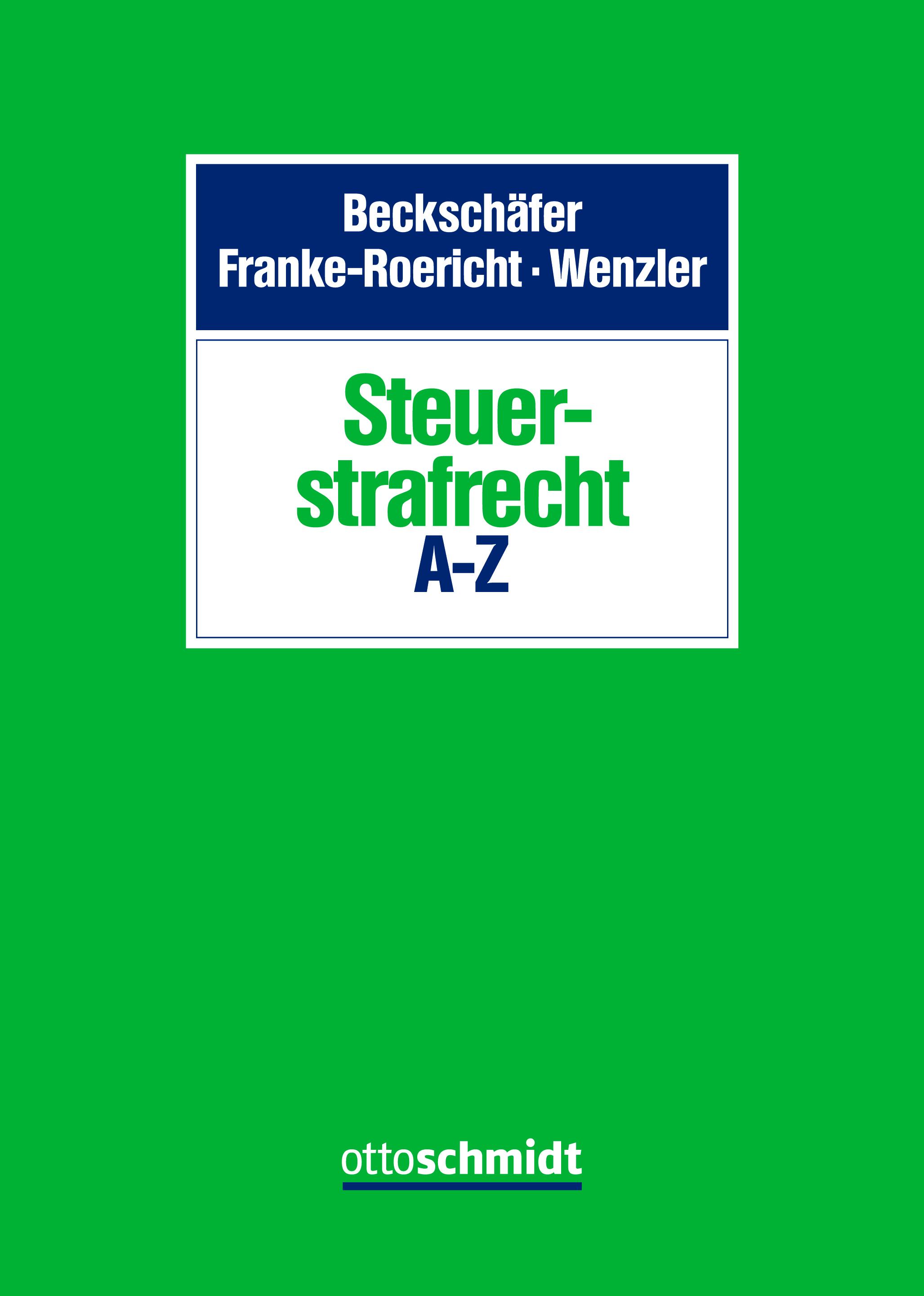 Vorderes Coverbild Steuerstrafrecht A-Z