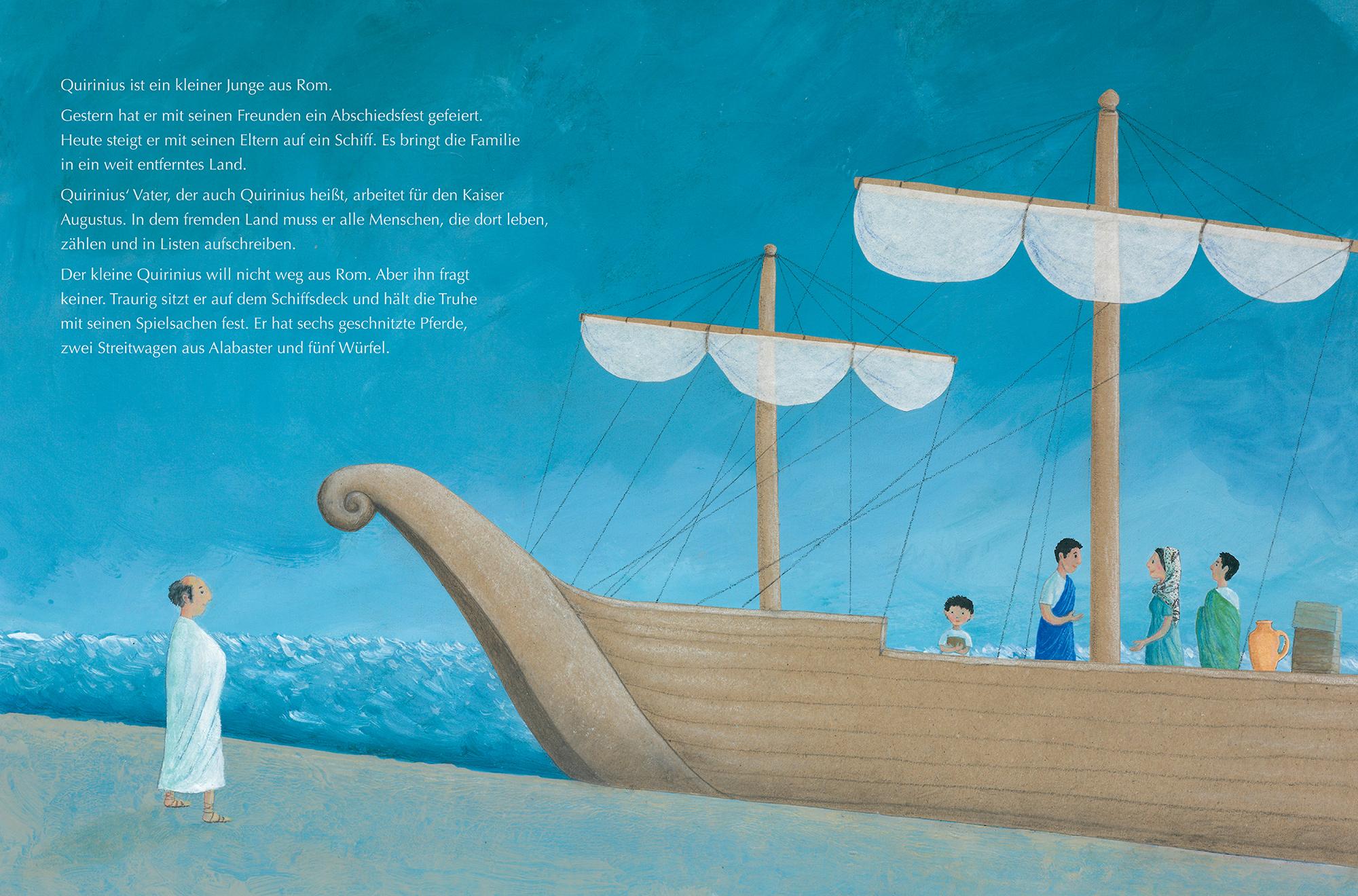 Beispielinhalt (Bild) Quirinius, der Engel und das Christkind