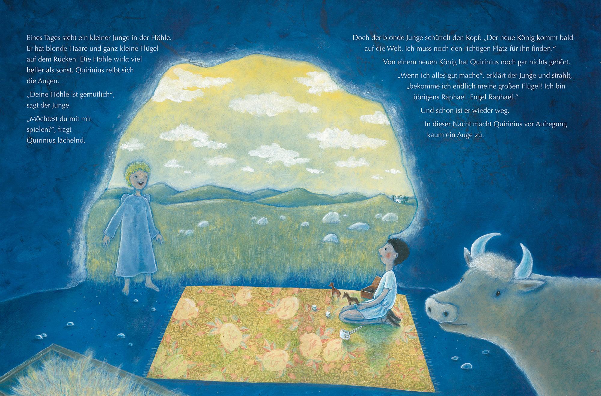 Beispielinhalt (Bild) Quirinius, der Engel und das Christkind