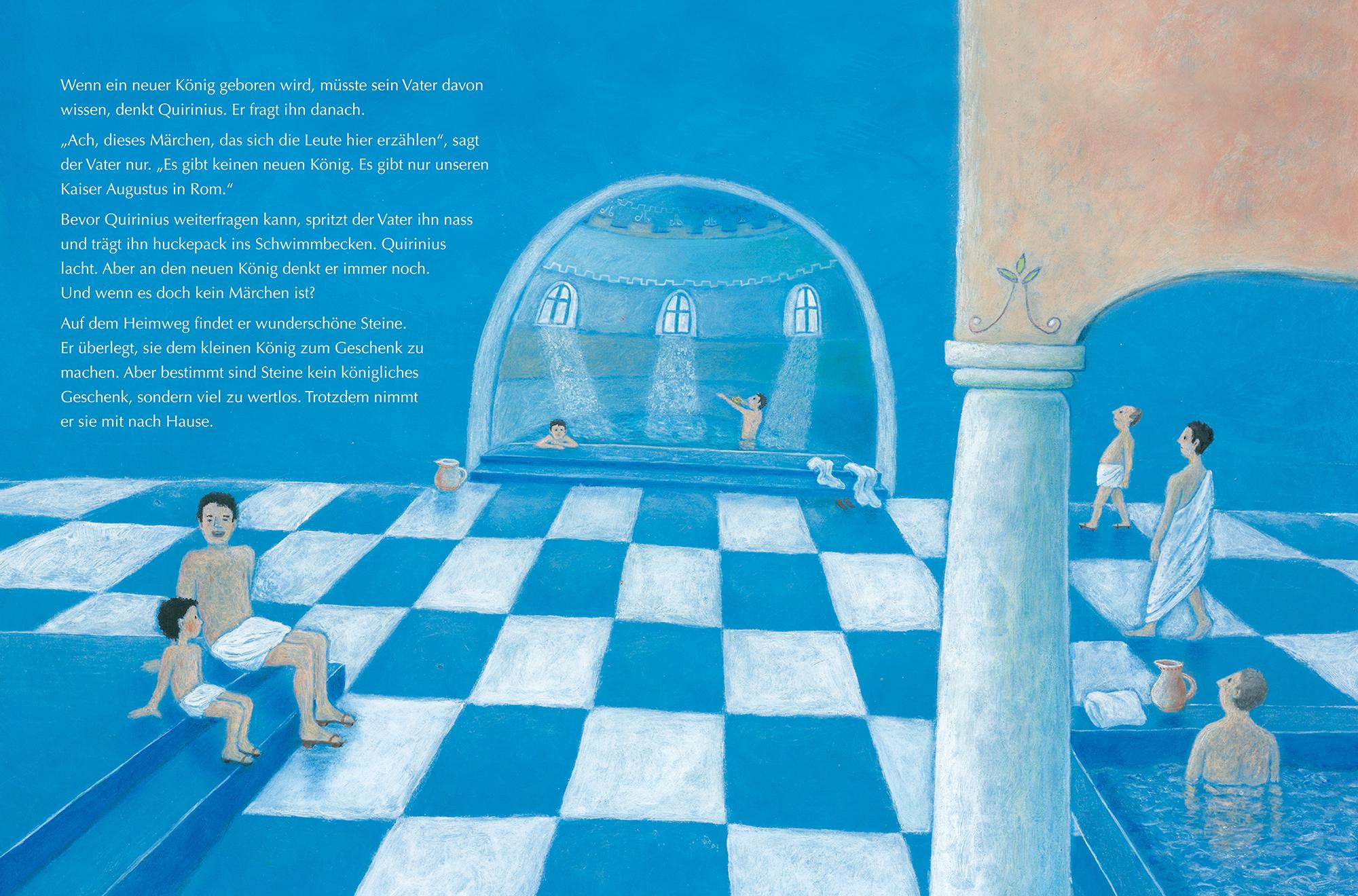 Beispielinhalt (Bild) Quirinius, der Engel und das Christkind