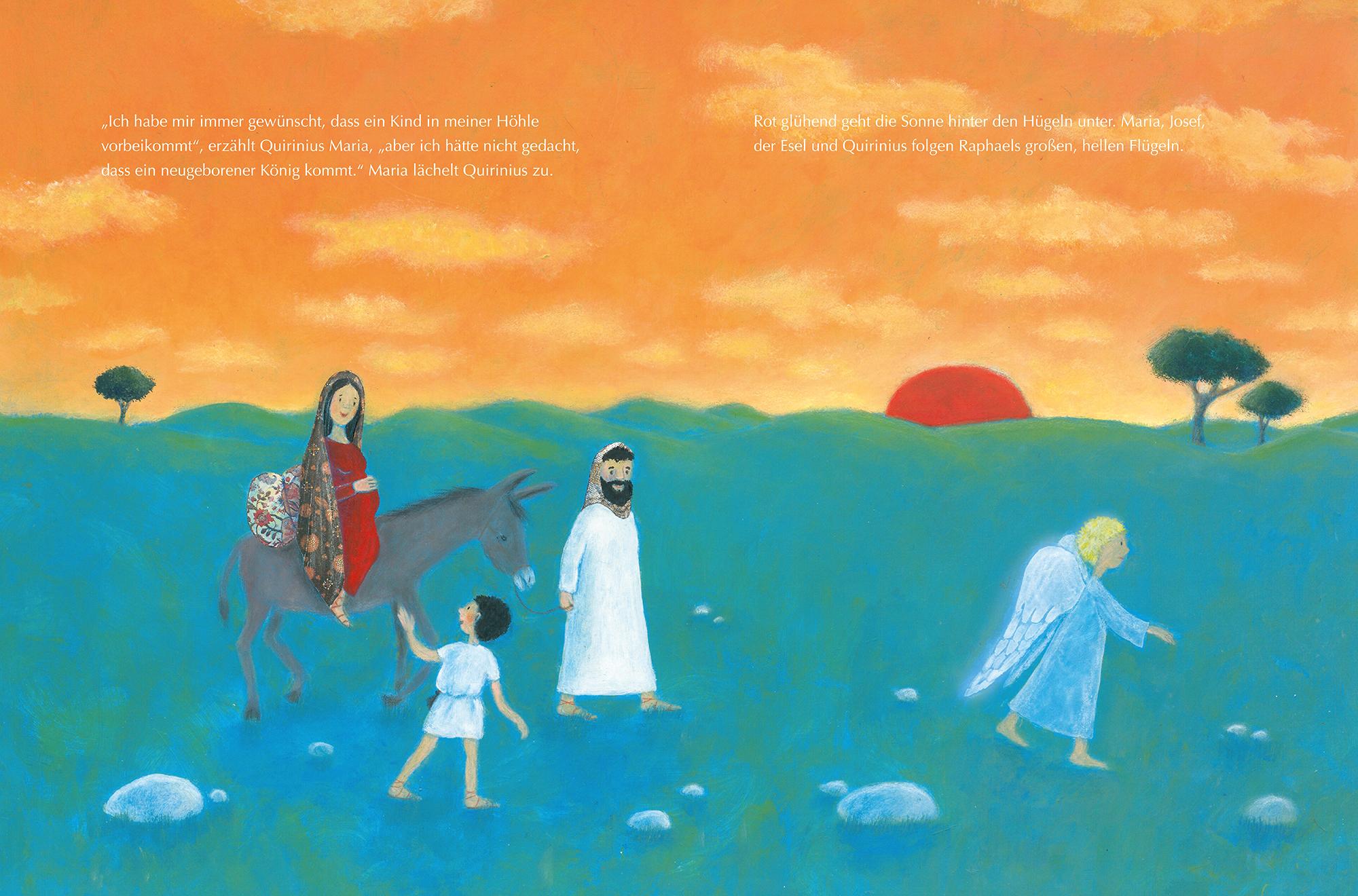 Beispielinhalt (Bild) Quirinius, der Engel und das Christkind