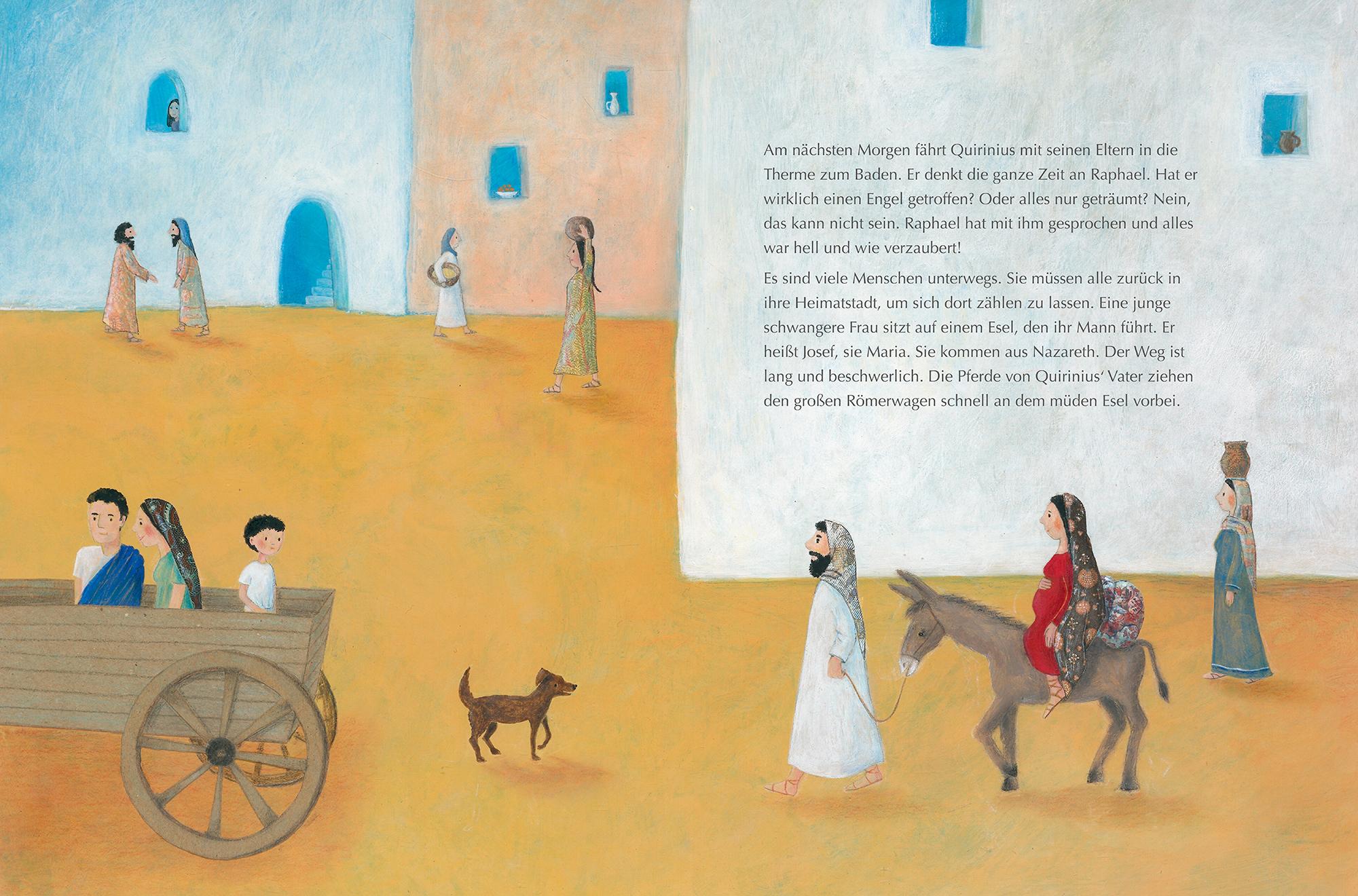 Beispielinhalt (Bild) Quirinius, der Engel und das Christkind