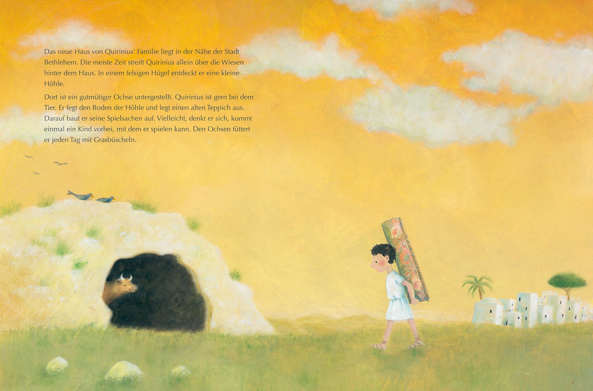 Beispielinhalt (Bild) Quirinius, der Engel und das Christkind