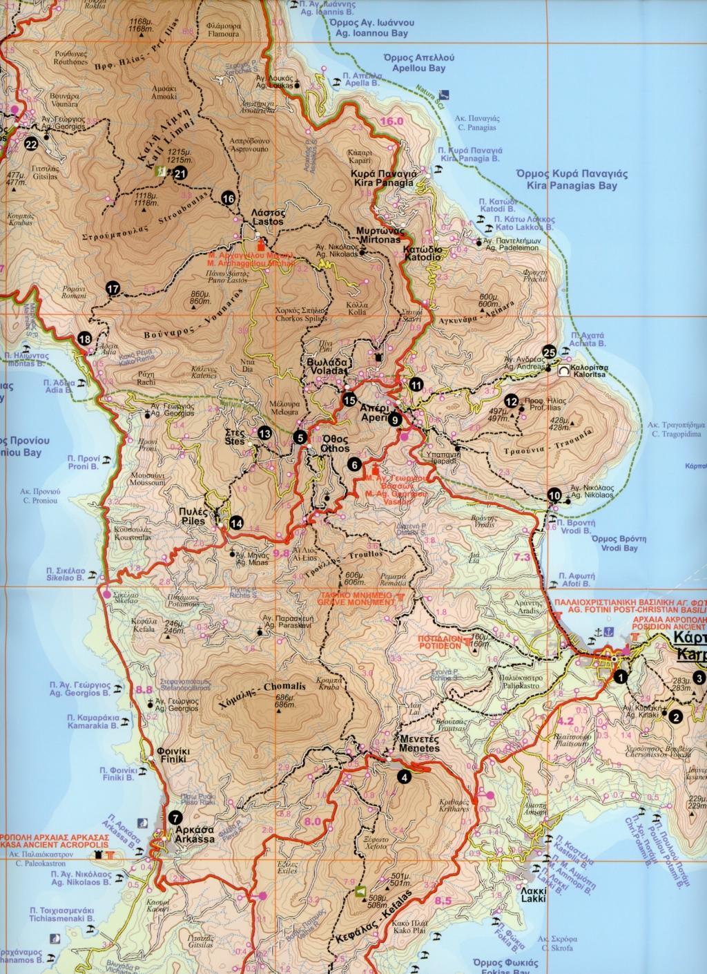 Beispielinhalt (Bild) Karpathos Kassos 1 : 60 000