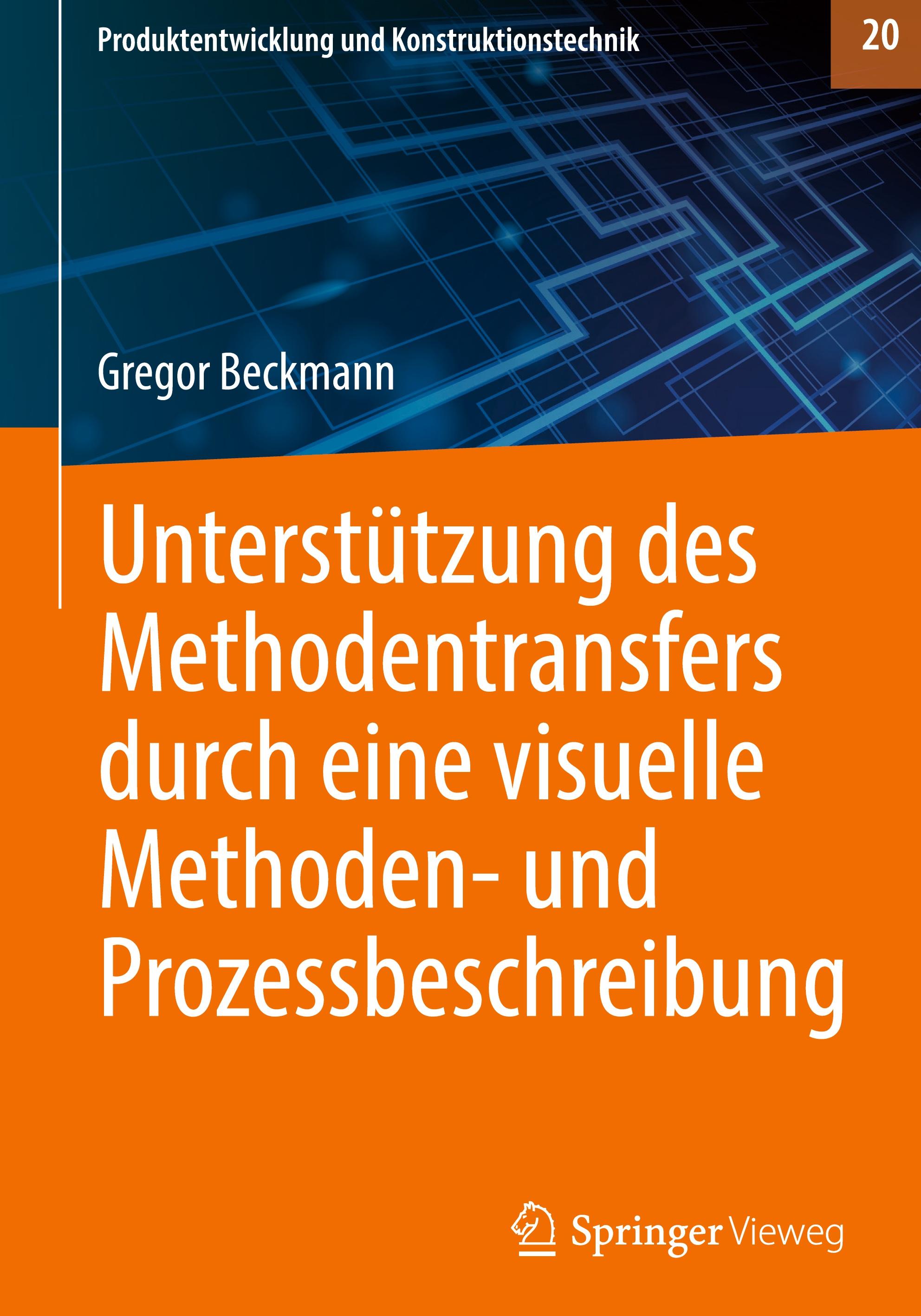 Vorderes Coverbild Unterstützung des Methodentransfers durch eine visuelle Methoden- und Prozessbeschreibung
