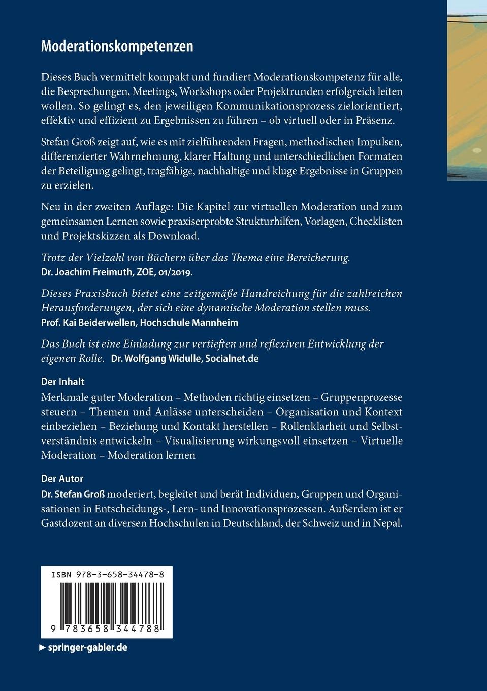 Rückseitencover Moderationskompetenzen