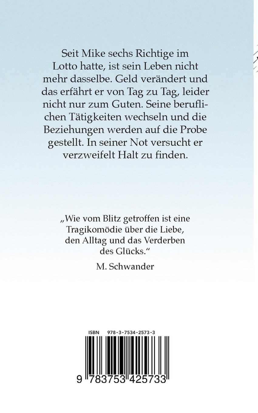 Rückseitencover Wie vom Blitz getroffen