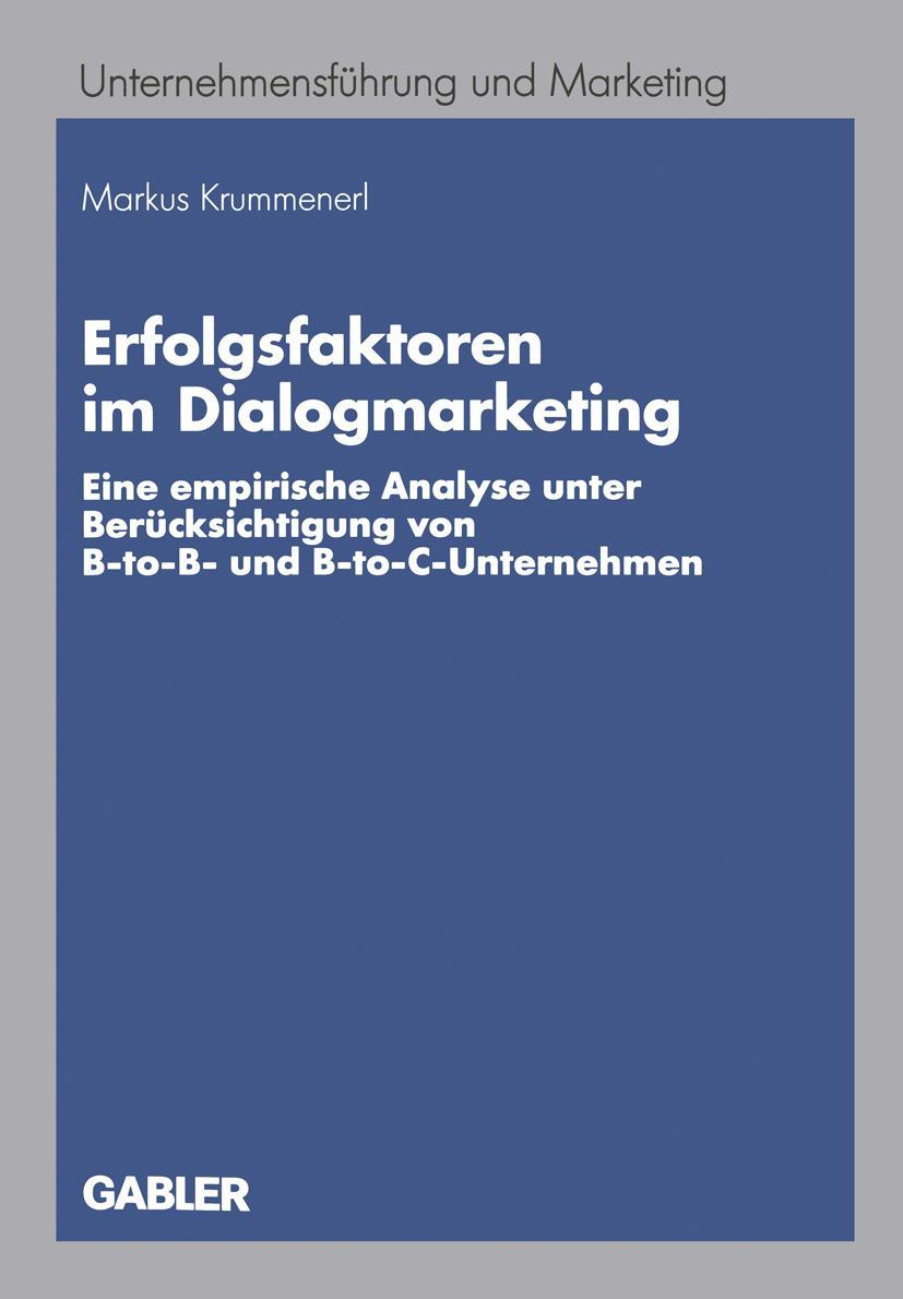 Vorderes Coverbild Erfolgsfaktoren im Dialogmarketing