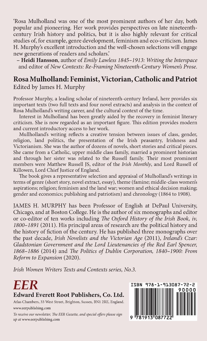 Rückseitencover Rosa Mulholland (1841-1921)