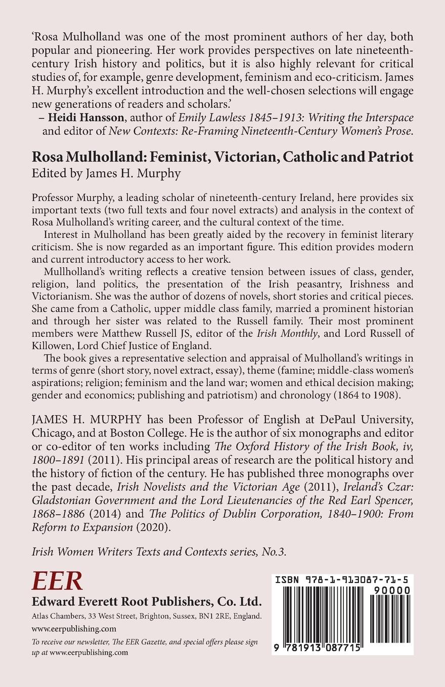 Rückseitencover Rosa Mulholland (1841-1921)