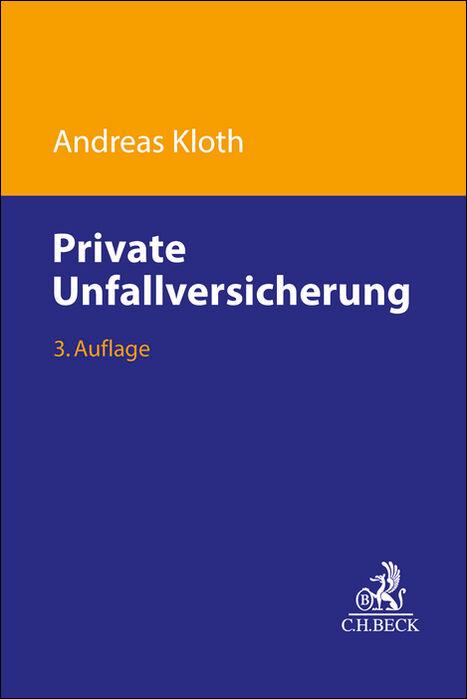 Vorderes Coverbild Private Unfallversicherung