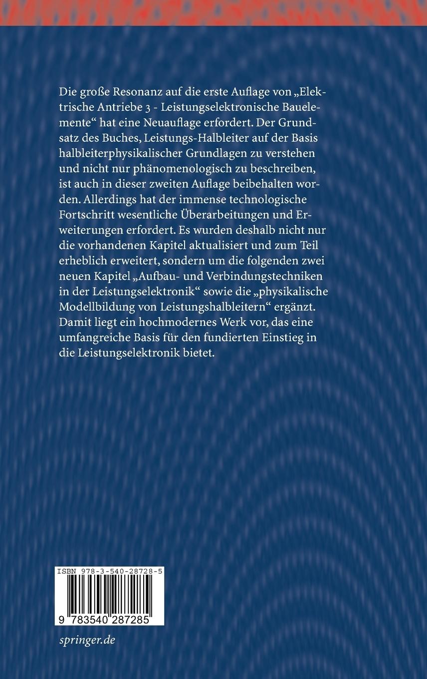 Rückseitencover Leistungselektronische Bauelemente