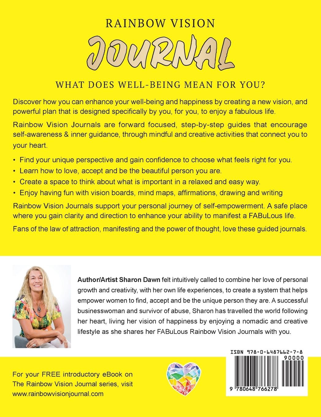 Rückseitencover Rainbow Vision Journal YELLOW