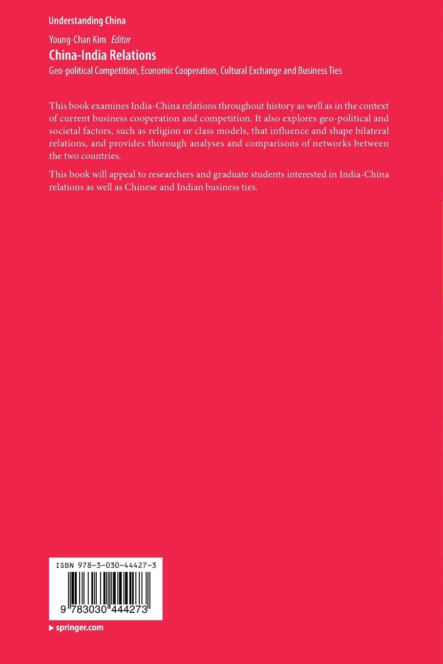 Rückseitencover China-India Relations