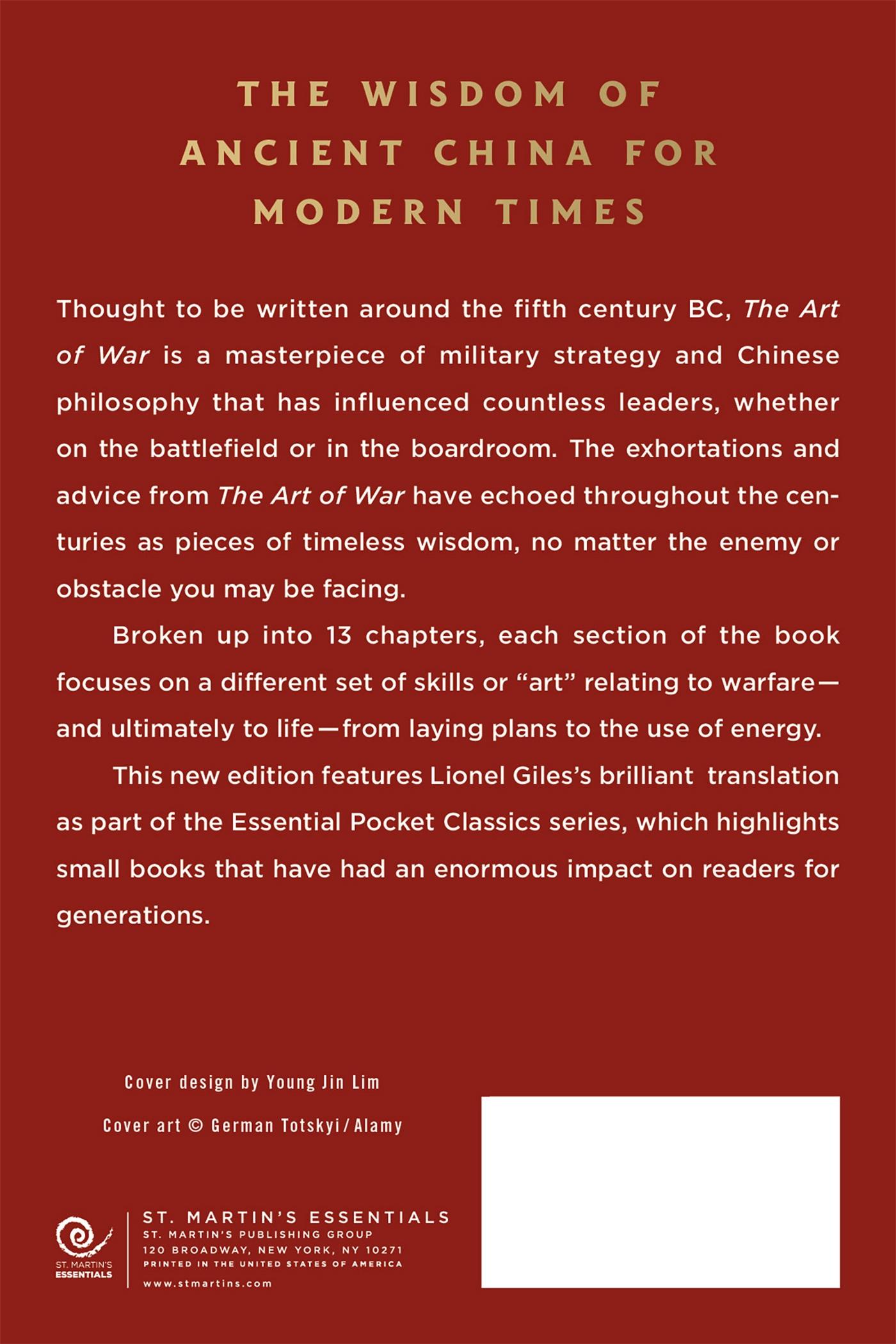 Rückseitencover Art of War