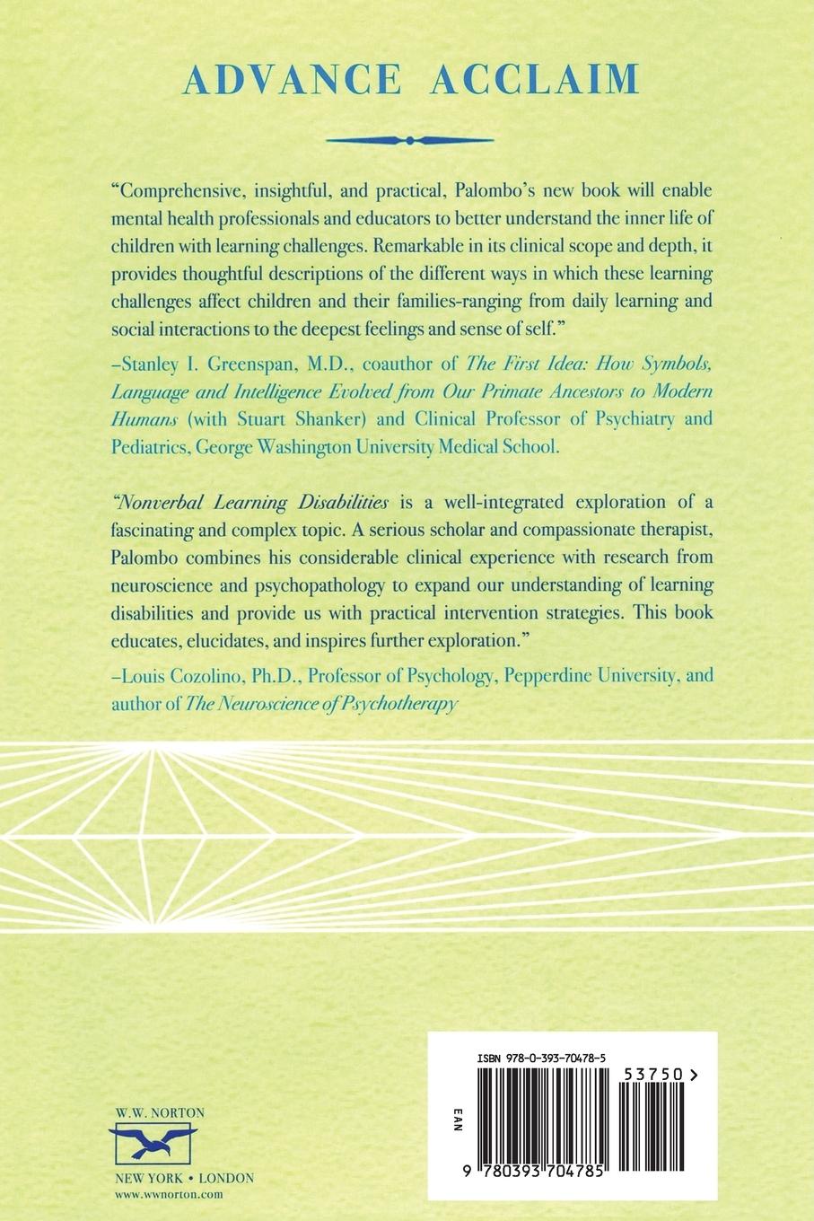 Rückseitencover Nonverbal Learning Disabilities