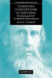 Vorderes Coverbild Changing Conceptions of National Biography