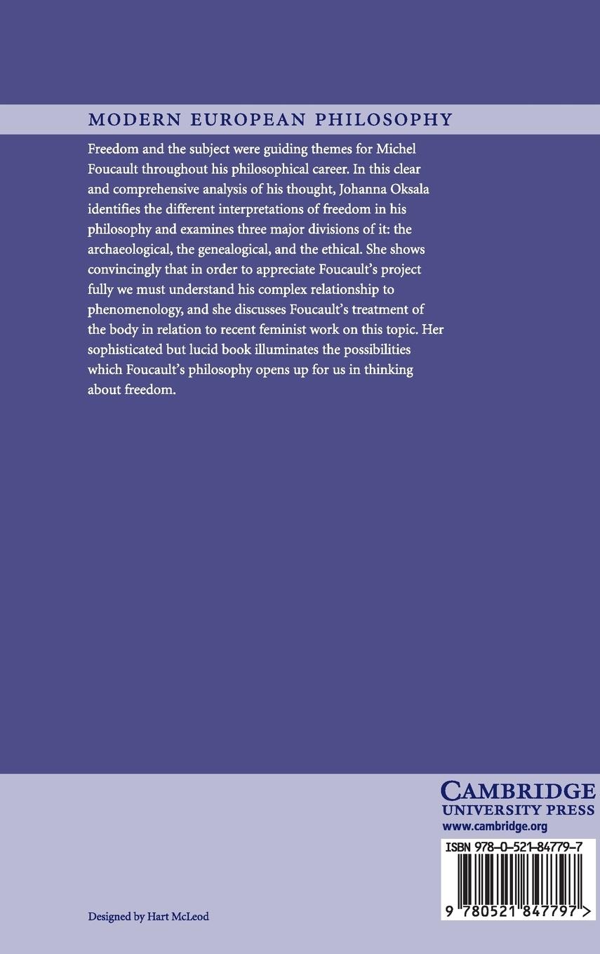 Rückseitencover Foucault on Freedom