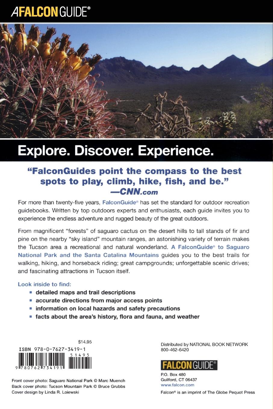 Rückseitencover A FalconGuide® to Saguaro National Park and the Santa Catalina Mountains