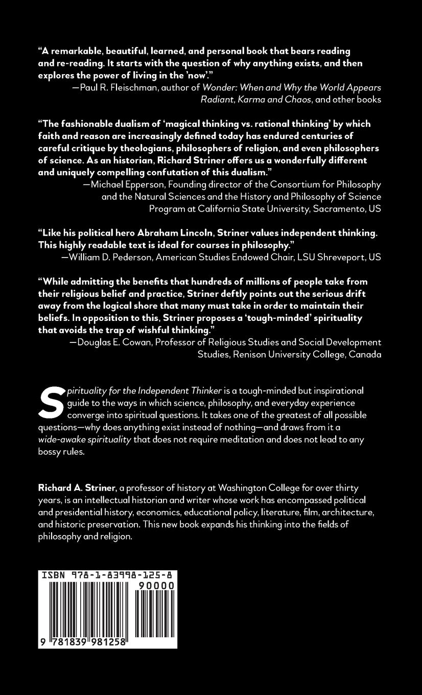 Rückseitencover Spirituality for the Independent Thinker
