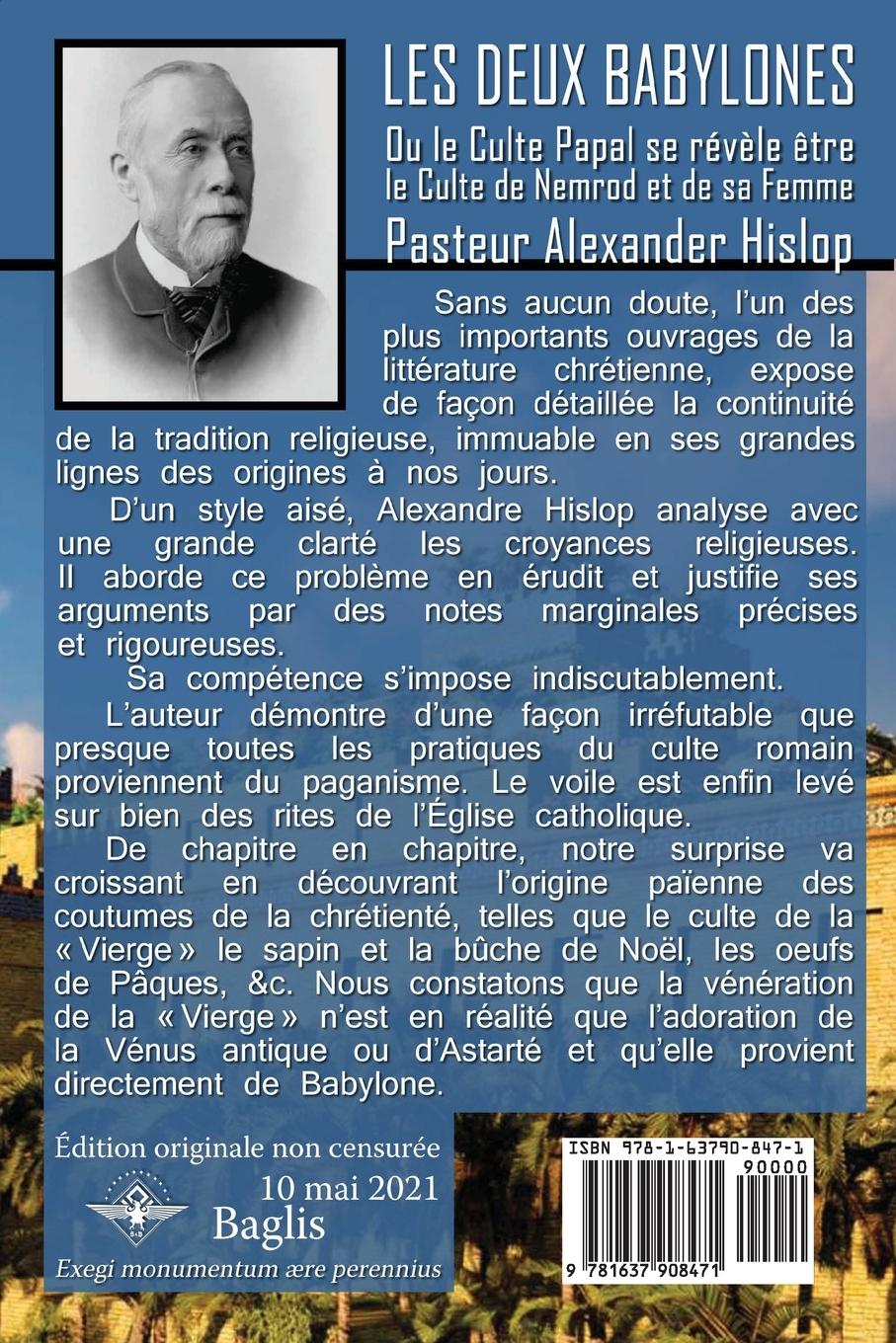 Rückseitencover Les deux Babylones