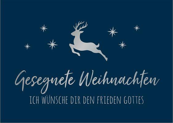 Beispielinhalt (Bild) Gesegnete Weihnachten - Postkartenset