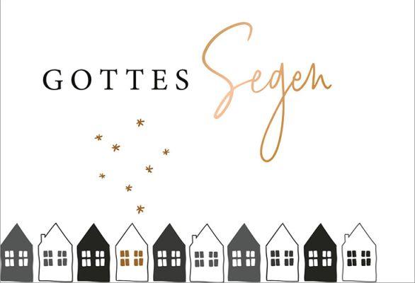 Beispielinhalt (Bild) Gesegnete Weihnachten - Postkartenset