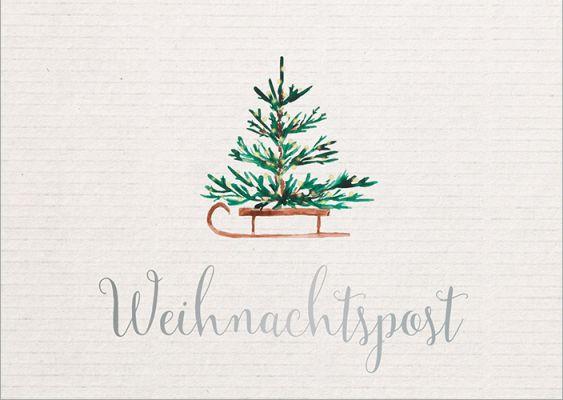 Beispielinhalt (Bild) Gesegnete Weihnachten - Postkartenset